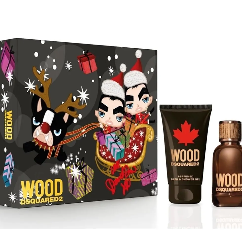 Giftset Dsquared2 Wood Pour Homme Edt 30ml + Sg 50ml
