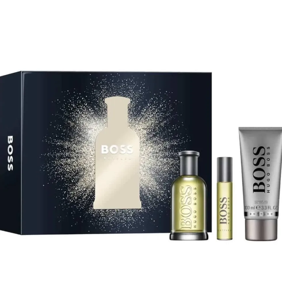 Giftset Hugo Boss Bottled Edt 100ml + Shower Gel 100ml + Edt 10ml