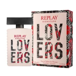 Giftset Replay Signature Lovers Woman Edt 100ml + Pochette