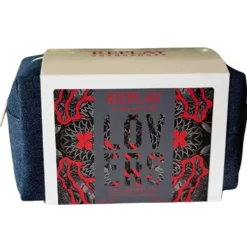 Giftset Replay Signature Lovers Man Edt 100ml + Pochette