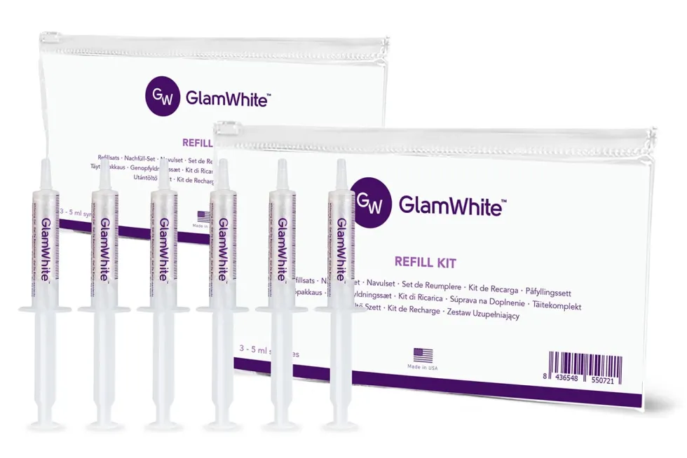 GlamWhite refill kit tandblekning 5 ml 6-pack