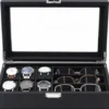 Glasögon 3 st och Klockbox 6 st Lyxmodell i Carbon