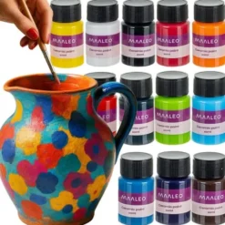Glas- och keramikfärger 12-pack