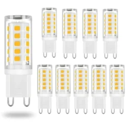 G9 LED-lampor 5W varmvit 10-pack