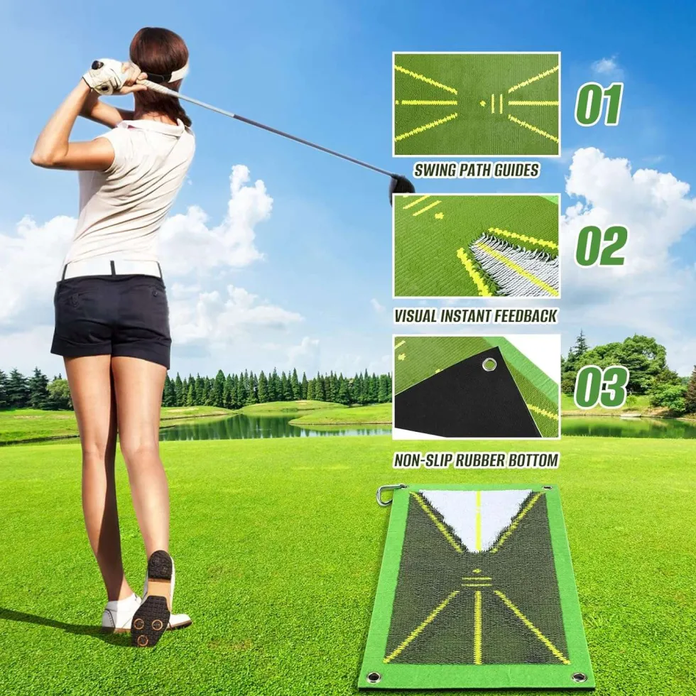 Golfträningsmatta Perfektionera din sving - träningsverktyg Golf