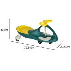Gravity ride-on bil med LED-hjul och gummihjul, max 80 kg