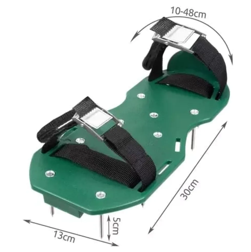 Gräsmatteluftare skor med 26 spikar 5 cm, stl 36-46, 2-pack