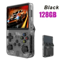 128G R36S Retro handhållen videospelskonsol Linux System 3,5 tums IPS-skärm R35s Pro Portable Pocket Video Player 64GB spel