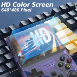 128G R36S Retro handhållen videospelskonsol Linux System 3,5 tums IPS-skärm R35s Pro Portable Pocket Video Player 64GB spel