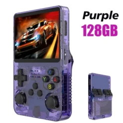128G R36S Retro handhållen videospelskonsol Linux System 3,5 tums IPS-skärm R35s Pro Portable Pocket Video Player 64GB spel