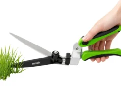 Grässax/häcksax 180° roterande blad härdat stål 34,5 cm grön