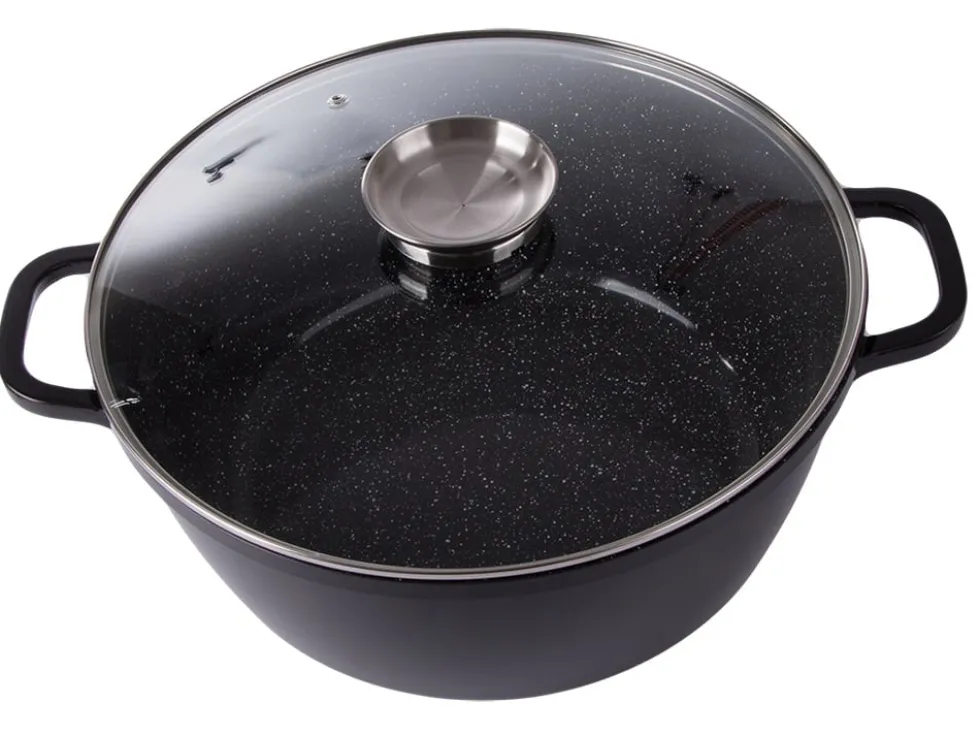 Gryta med glaslock och non stick-beläggning 12,6 L
