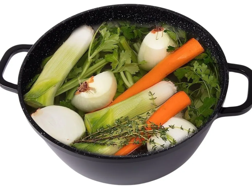 Gryta med glaslock och non stick-beläggning 12,6 L