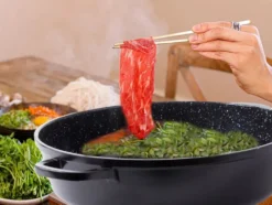 Gryta med glaslock och non stick-beläggning 12,6 L