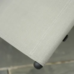 Gungstol, snurrstol, metallnät, svart/ljusgrå, 150x62x88 cm