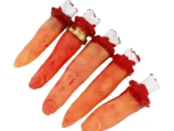 Halloween-dekoration konstgjorda avskurna fingrar 5-pack 8–9,3 cm