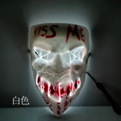 Halloween LED Mask 5 pack inkl batterier