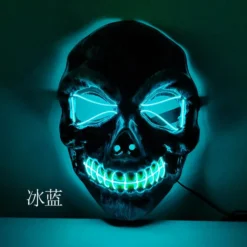 Halloween LED Mask 5 pack inkl batterier