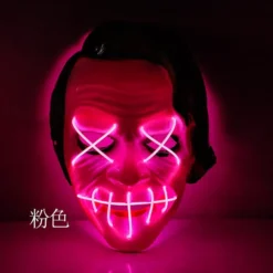 Halloween LED Mask 5 pack inkl batterier