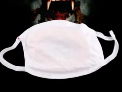Halloweenmask gummi universal med blodiga tänder