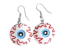 Halloween örhängen i plast 2-pack, välj motiv (spöke/pumpa/skelett)