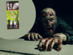 Halloween sminkkit fejkad sårskada med blodpenna och 2 blodflaskor