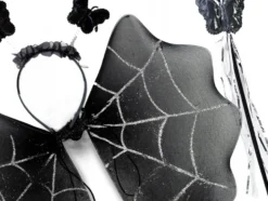 Halloweenutklädnad med kjol och vingar för barn