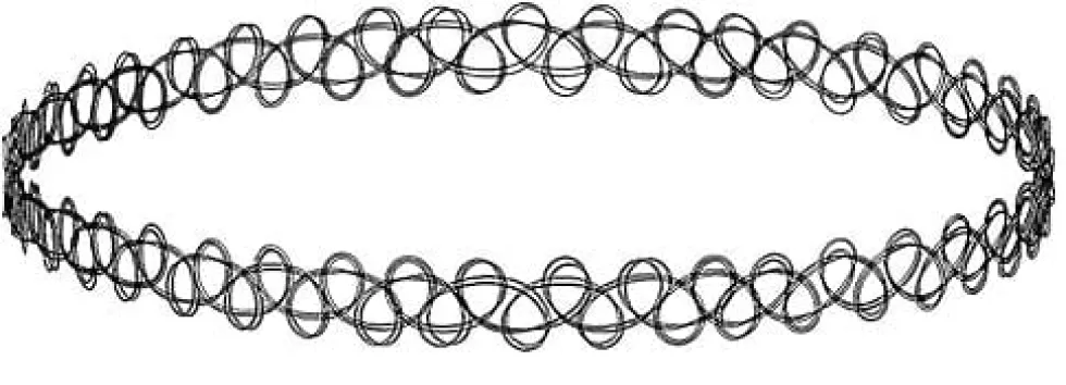 Halsband choker 5-pack