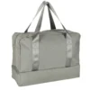 Handbagageväska grå 30x39x18 cm polyester, 5 fack med vattentätt fack