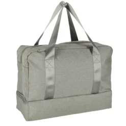 Handbagageväska grå 30x39x18 cm polyester, 5 fack med vattentätt fack