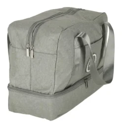 Handbagageväska grå 30x39x18 cm polyester, 5 fack med vattentätt fack