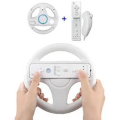 Handkontroll kompatibel med Nintendo Wii med Motion Plus