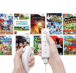 Handkontroll kompatibel med Nintendo Wii med Motion Plus