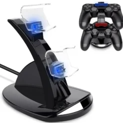 Handkontroll med laddstation för Playstation 4