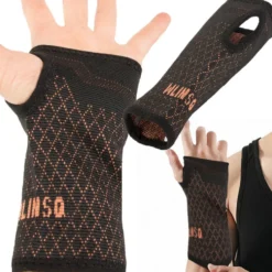 Handledsstöd Kompression - Värmeaktiverande Kopparfibrer Handlesskydd