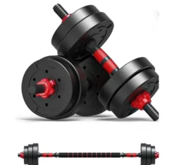 Hantel och skivstång kit 15kg GRÖN