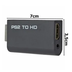 HDMI-adapter kompatibel med PlayStation 2 för modern TV-anslutning
