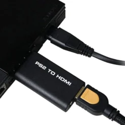 HDMI-adapter kompatibel med PlayStation 2 för modern TV-anslutning