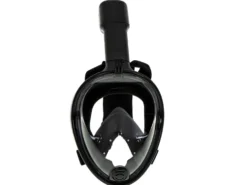 Helmask snorkelmask L/XL svart anti-im med dry-top, GoPro-fäste