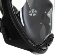 Helmask snorkelmask L/XL svart anti-im med dry-top, GoPro-fäste