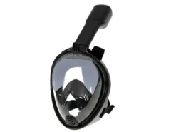Helmask snorkelmask L/XL svart anti-im med dry-top, GoPro-fäste