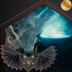 Hängande fladdermus Halloween-dekoration 60 cm svart vikbar