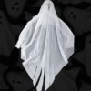 Hängande Halloween-dekoration spöke tyg/plast svart/vit 65 cm