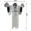 Hängande Halloween spöke 3D pappersdekoration vit 36 cm vikbar