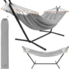 Hängmatta med stativ 200x100 cm