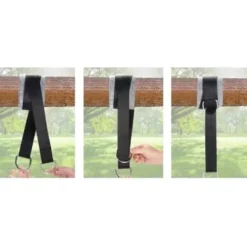 Hängmatte- och gungfäste kit 152 cm nylonrep 150 kg, 2-pack