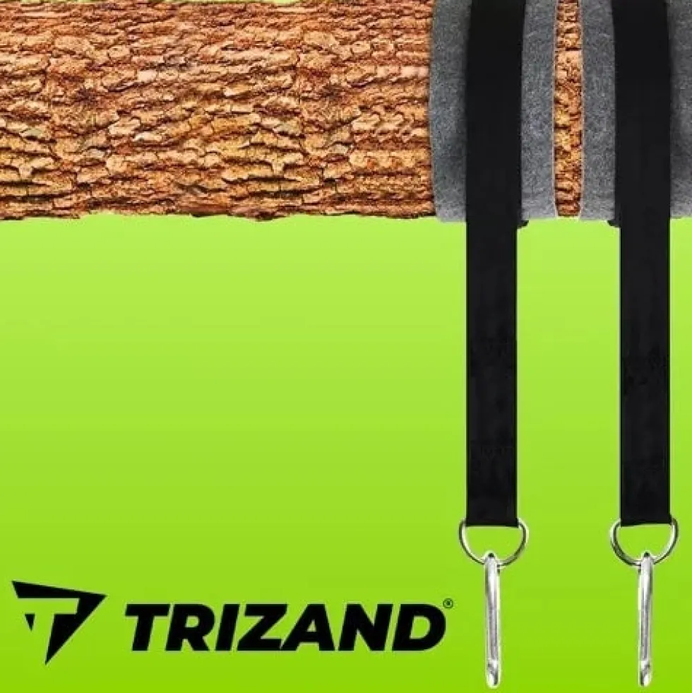 Hängmatte- och gungfäste kit 152 cm nylonrep 150 kg, 2-pack