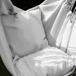 Hängstol brasiliansk stil grå 120 kg inkl. 2 kuddar