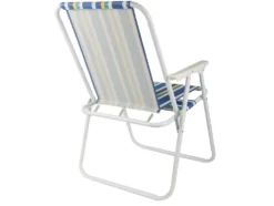Hopfällbar solstol / Strandstol med armstöd