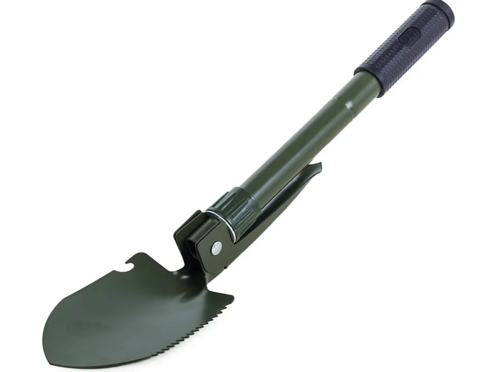 Hopfällbar spade / hacka / såg för camping